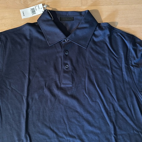 Saks Fifth Avenue Polo Shirt in Navy Blue - Picture 1 of 4